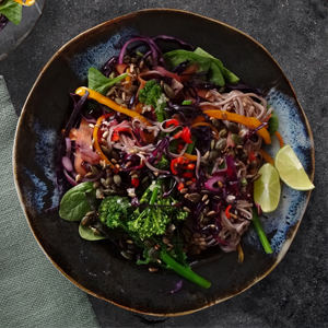 Hot Buckwheat Noodle Salad